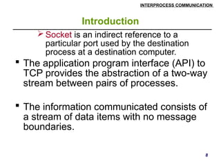 Distributed Systems inter process communication | PPTX
