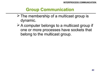 Distributed Systems inter process communication | PPTX