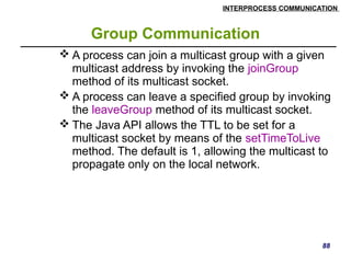 Distributed Systems inter process communication | PPTX