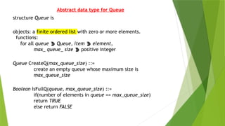Data Structures - Stack and Queue Operations | PPTX