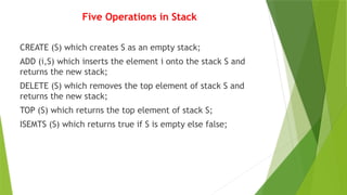Data Structures - Stack and Queue Operations | PPTX