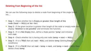 Data Structures - Linked List and its Types | PPTX