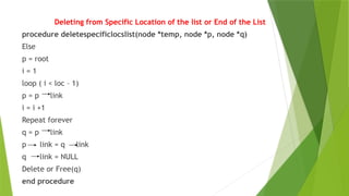 Data Structures - Linked List and its Types | PPTX