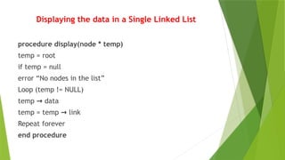 Data Structures - Linked List and its Types | PPTX