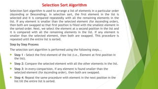Data Structure - Searching and Sorting Techniques | PPTX