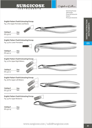 DENTAL EXTRACTION INSTRUMENTS | PDF