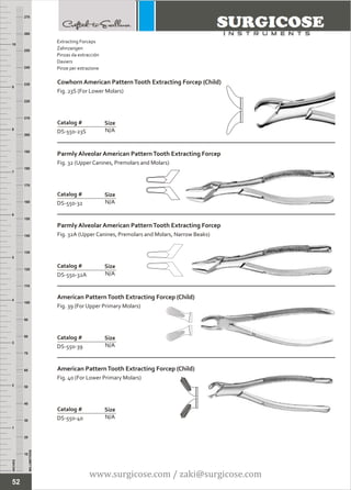 DENTAL EXTRACTION INSTRUMENTS | PDF