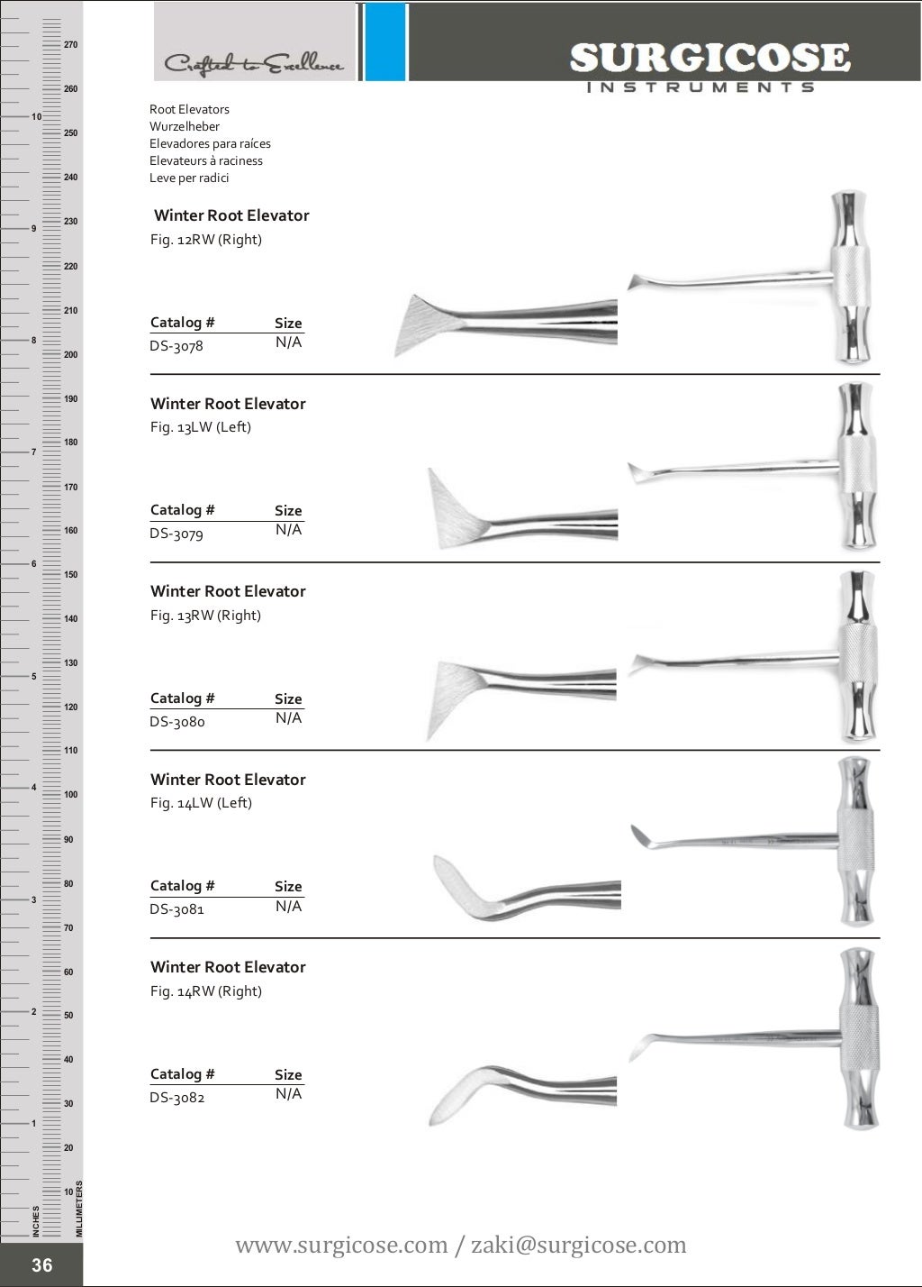DENTAL EXTRACTION INSTRUMENTS