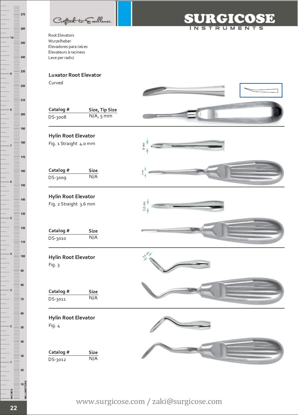 DENTAL EXTRACTION INSTRUMENTS