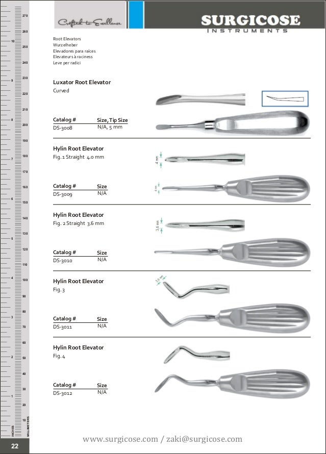 DENTAL EXTRACTION INSTRUMENTS