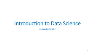intro to data science Clustering and visualization of data science ...