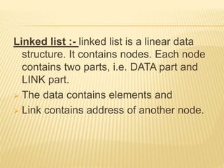 linked list in data structure 