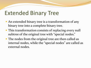 External Node trees in data structure | PPTX