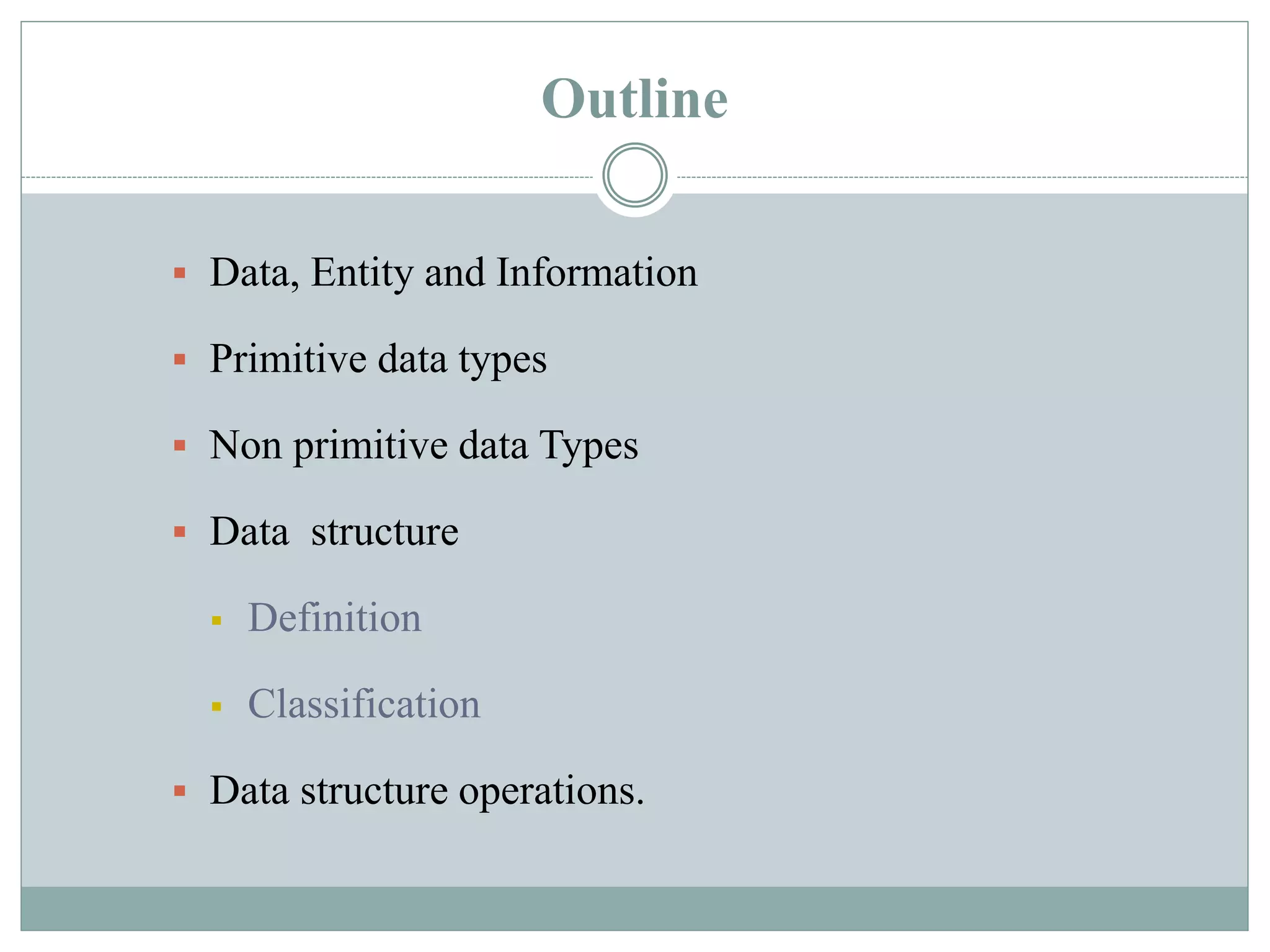 Data Structure - Elementary Data Organization | PPTX
