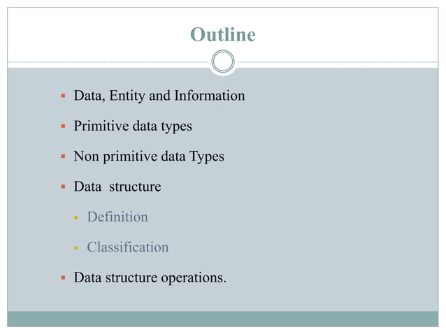 Data Structure - Elementary Data Organization | PPTX