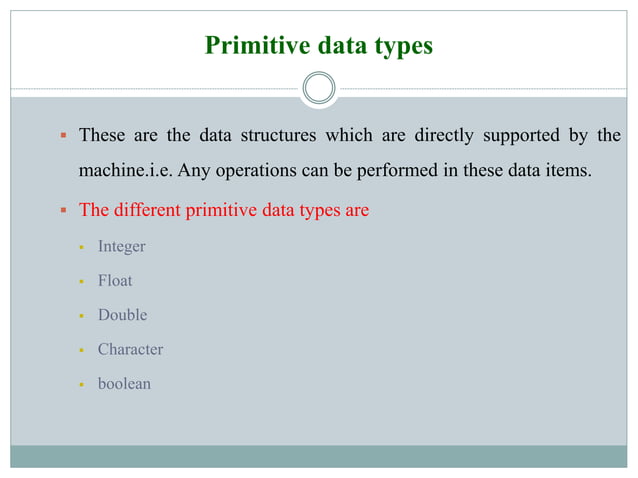 Data Structure - Elementary Data Organization | PPTX