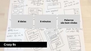 Crazy 8s
8 ideias 8 minutos
Palavras
são bem vindas
 