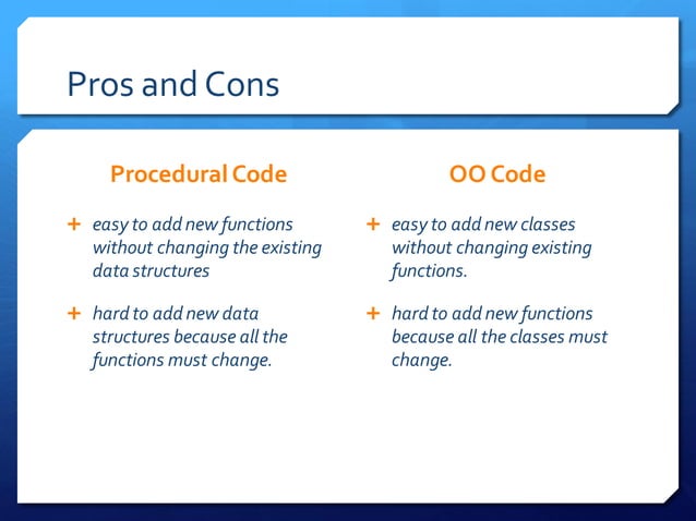 Object Vs Data Structure - Clean code chapter6 | PPT