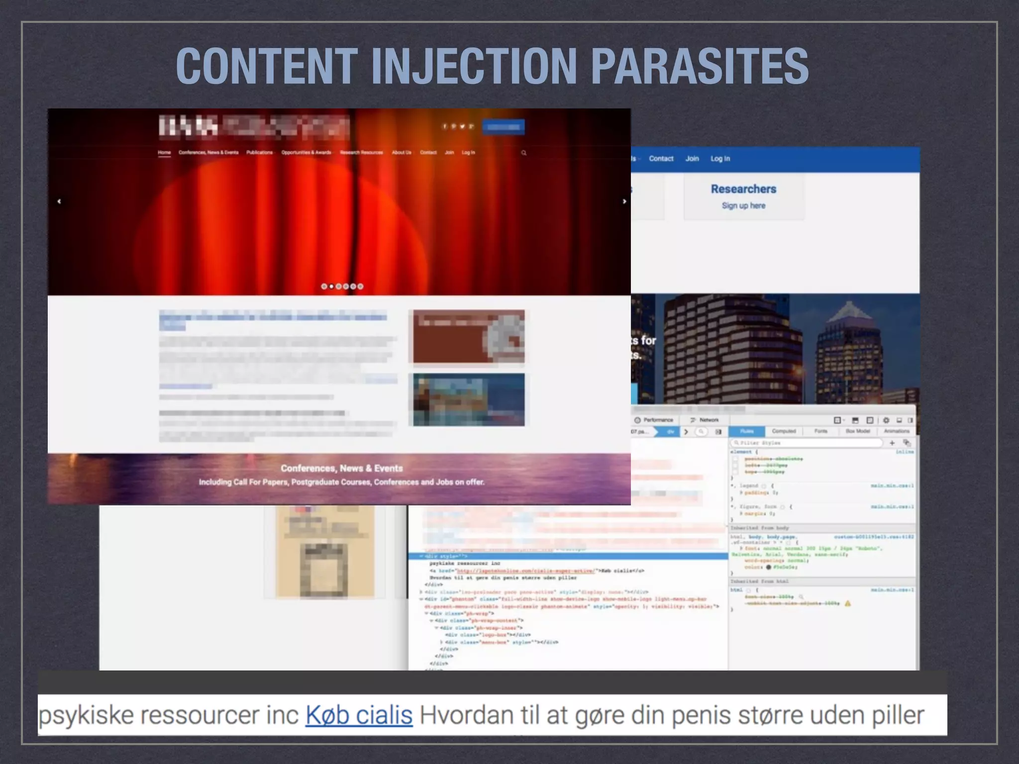 CONTENT INJECTION PARASITES
 