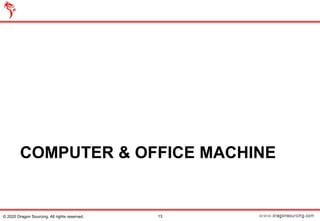 COMPUTER & OFFICE MACHINE
13© 2020 Dragon Sourcing. All rights reserved.
 