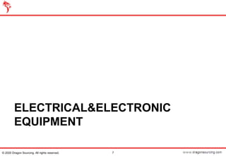 ELECTRICAL&ELECTRONIC
EQUIPMENT
7© 2020 Dragon Sourcing. All rights reserved.
 