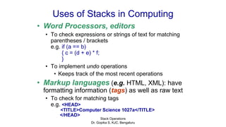 Data Structures: Stack Operations | PPTX | Programming Languages ...