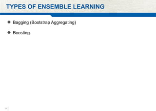 Ensemble learning is a machine learning technique that combines the ...