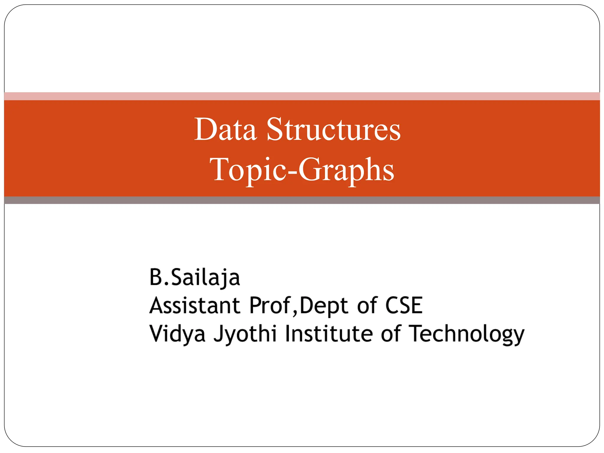 Data Structures
Topic-Graphs
 