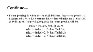 Random Probing Data Structures-Topic-Hashing, Collision | PPTX