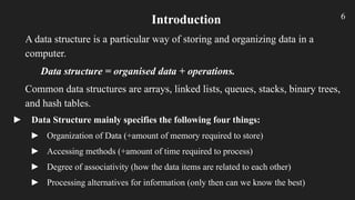 Comprehensive Introduction to Data Structures and Memory Management in ...