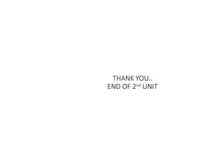 THANK YOU..
END OF 2nd
UNIT
 