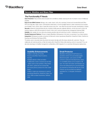 Secure Enterprise File Sharing and Mobile Content Management | PDF