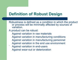DS-004-Robust Design | PDF