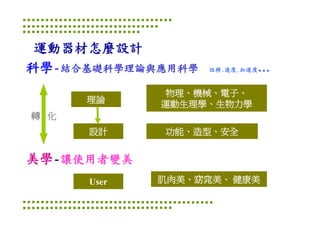 Ds 010 淺談運動器材設計