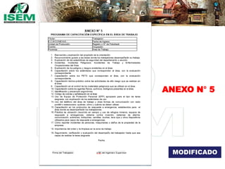 ANEXO N° 5
MODIFICADO
 