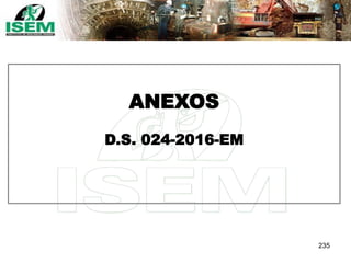 ANEXOS
D.S. 024-2016-EM
235
 