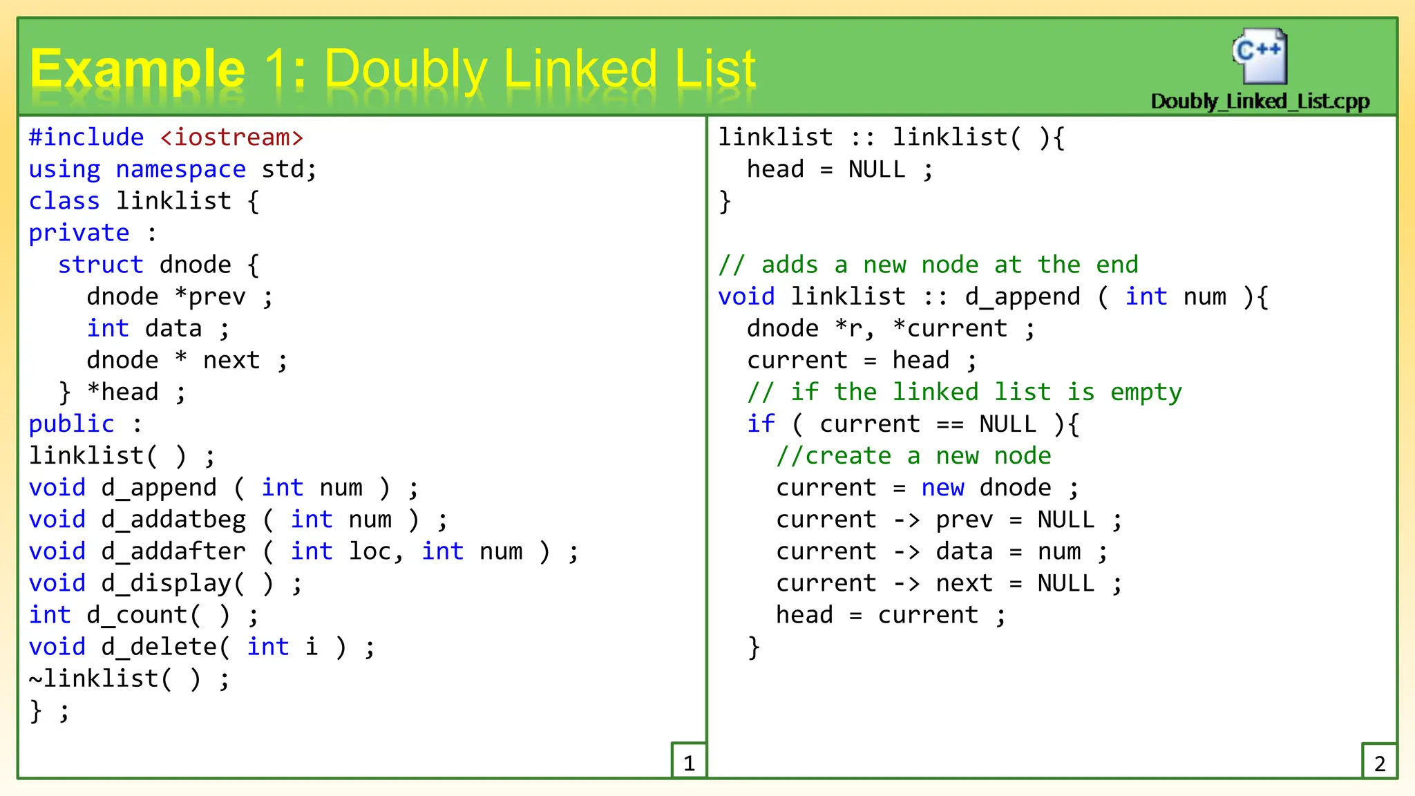 Data Structures and Agorithm: DS 05 Doubly Linked List.pptx