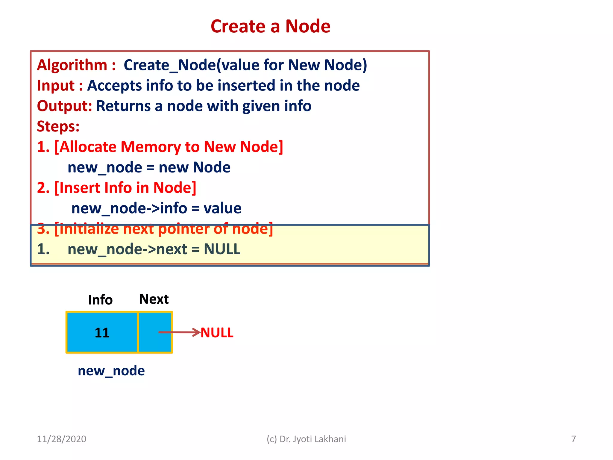 Ds06 linked list- intro and create a node | PPT