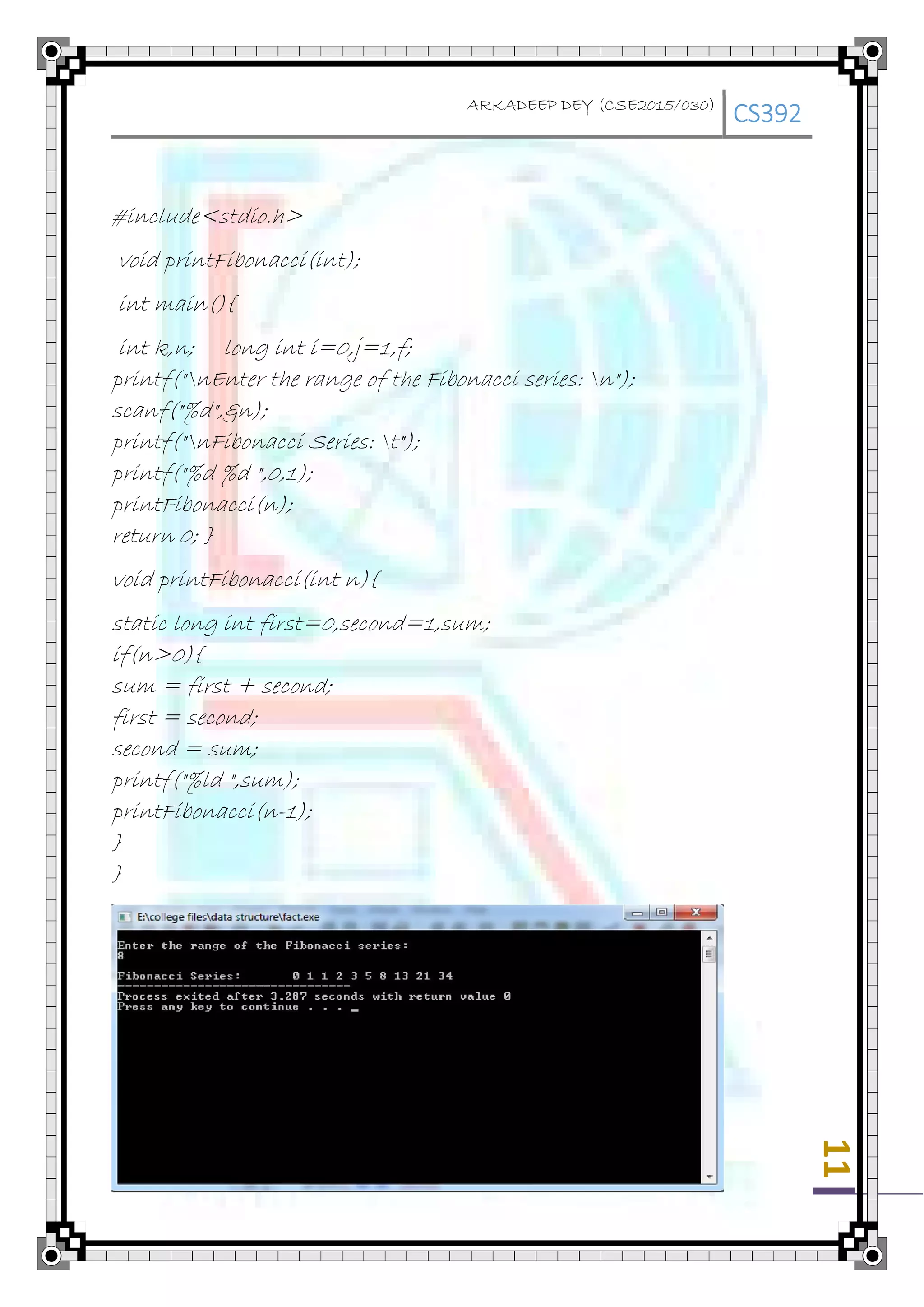 Data Structure in C Programming Language | PDF