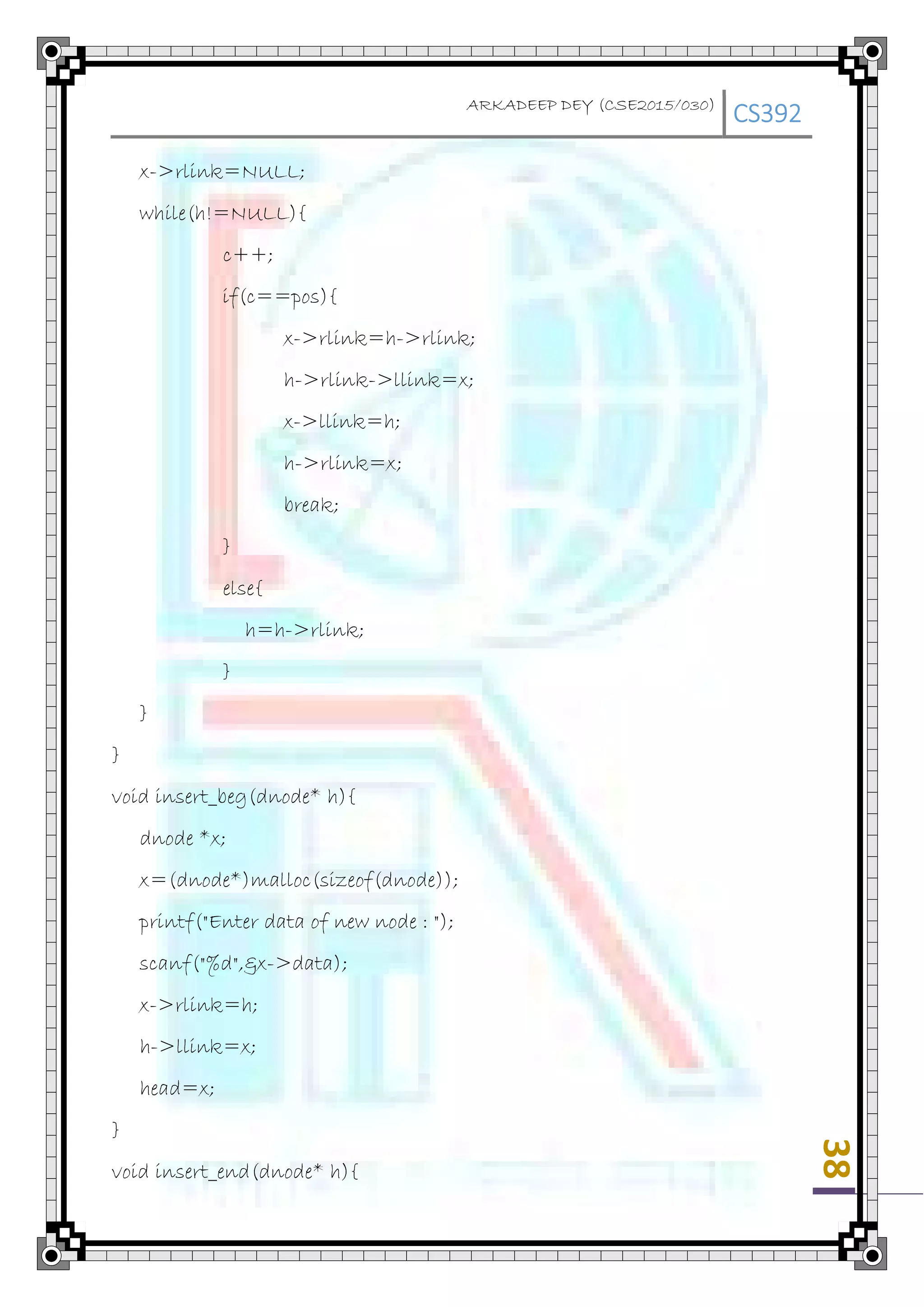 Data Structure in C Programming Language | PDF