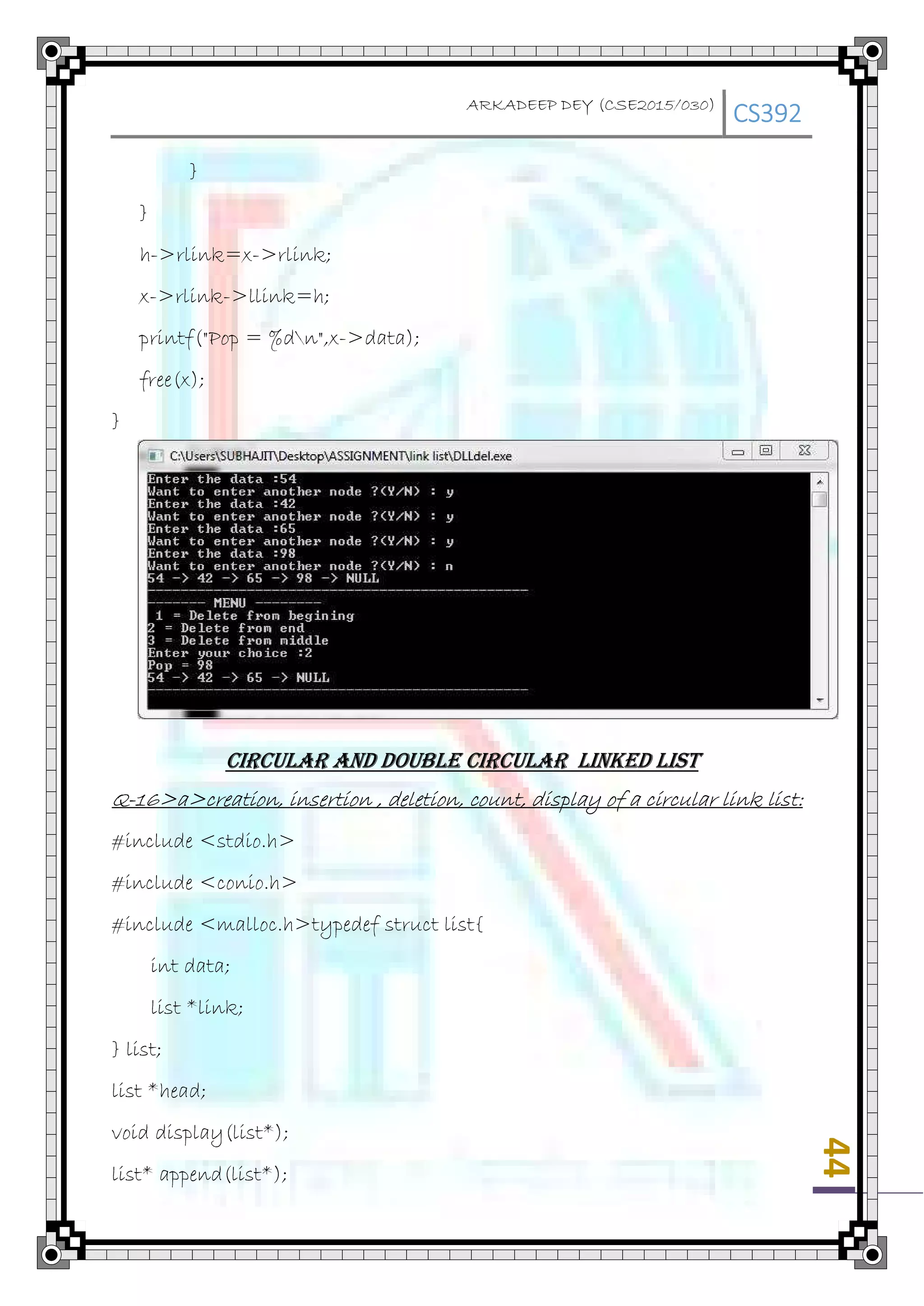 Data Structure in C Programming Language | PDF