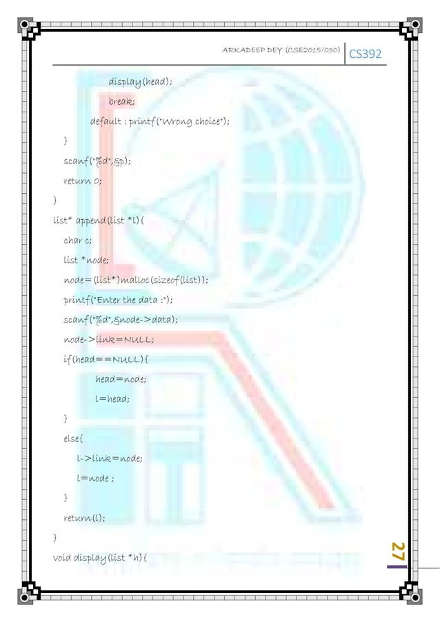 Data Structure in C Programming Language | PDF