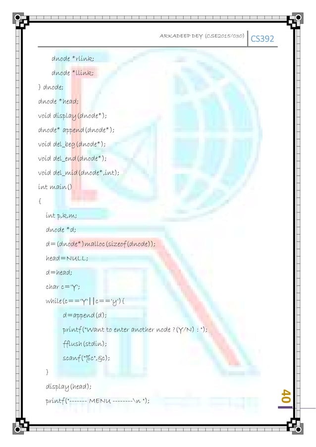 Data Structure in C Programming Language | PDF
