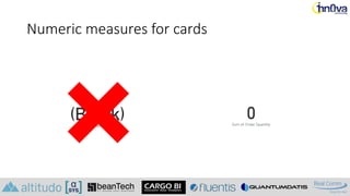 Numeric measures for cards
 