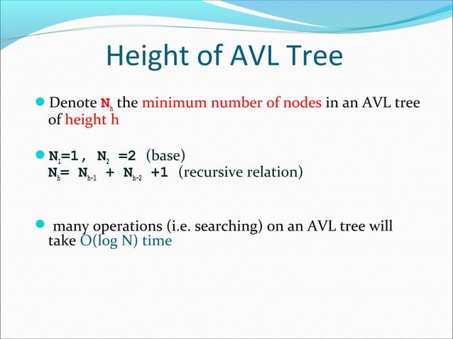 Data Structure and Algorithms AVL Trees | PPT