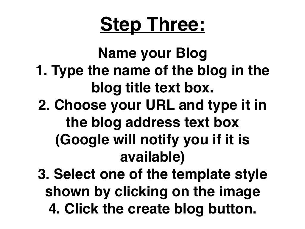 Creating a Blog