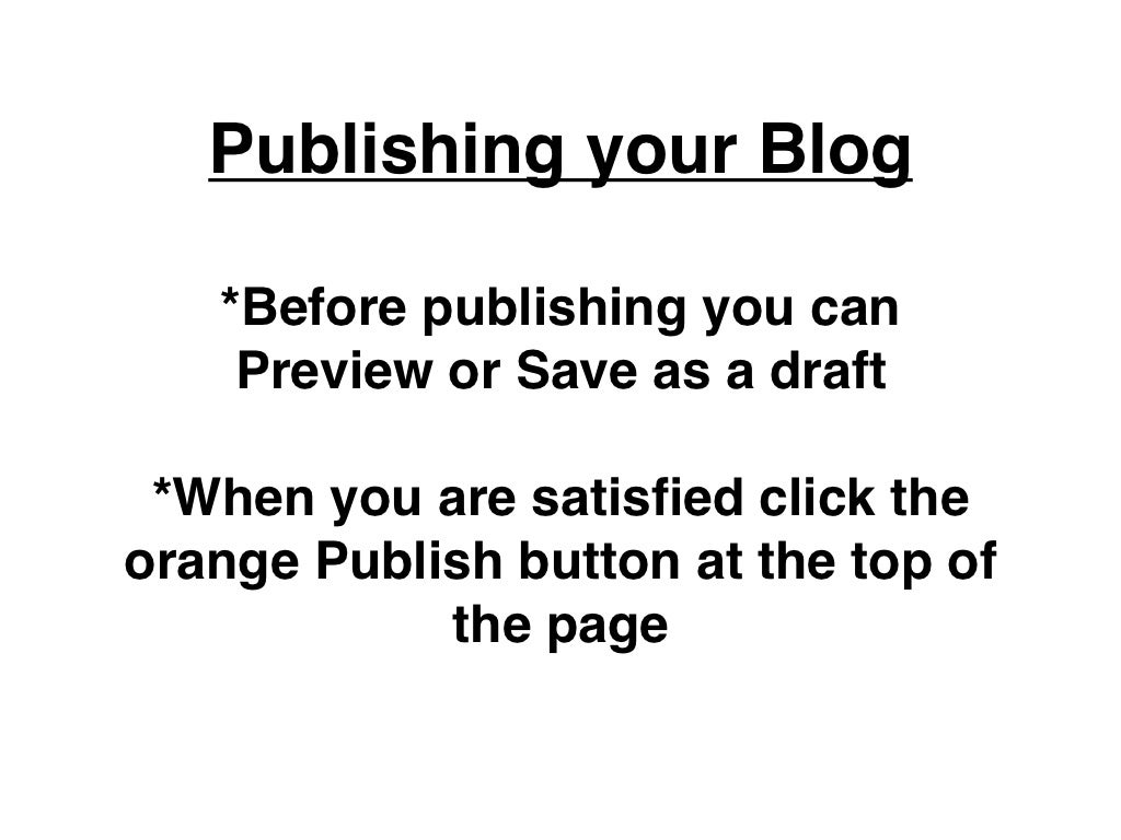 Creating a Blog
