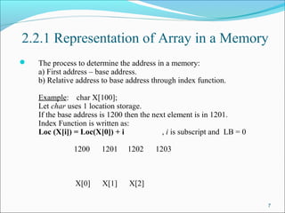 Data Structure and Algorithms Arrays | PPT