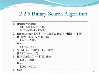 ds 2-Arrays and its types and operations | PPT