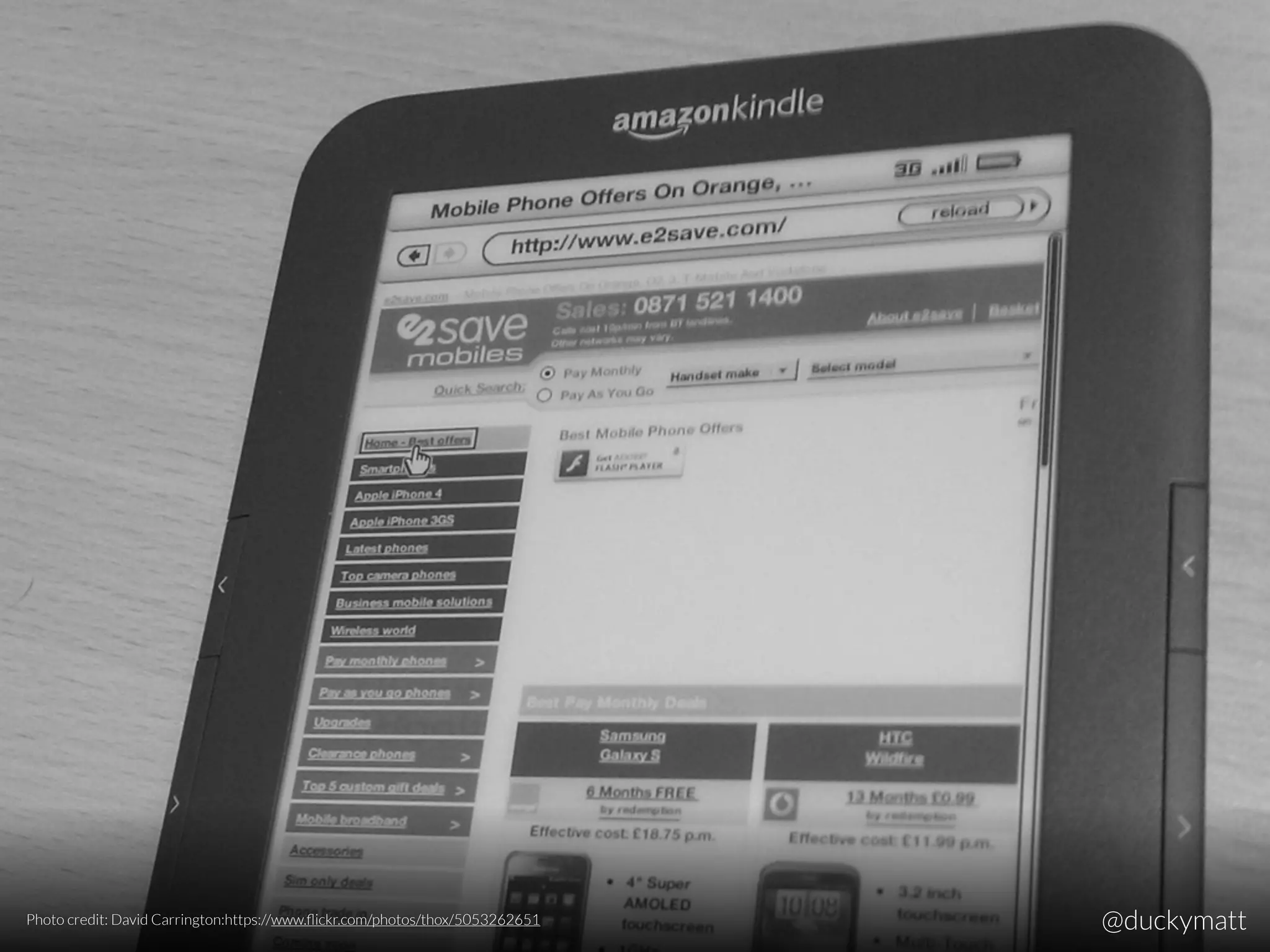 Photo credit: David Carrington:https://www.ﬂickr.com/photos/thox/5053262651 @duckymatt
 